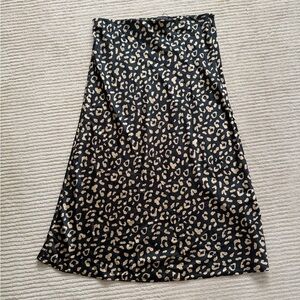 Hers & Mine Leopard Print A-Line Skirt